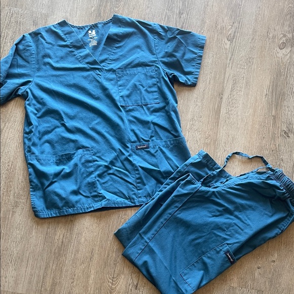 Blue Scrub Set Size Small - Picture 2 of 7